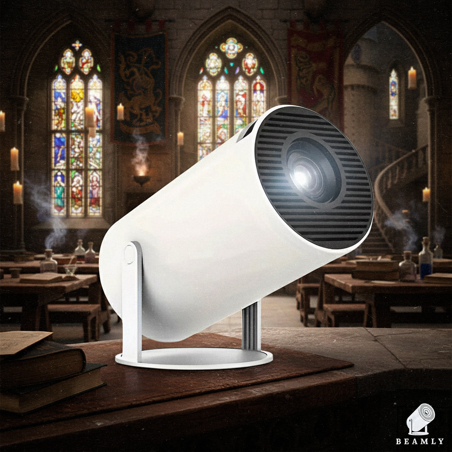 Beamly – 4K-Ready Projector + 2 FREE Game Controllers (Standard Edition)